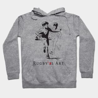 Rugby Junior Hand-Off by PPereyra Hoodie